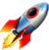 Emoji rocket